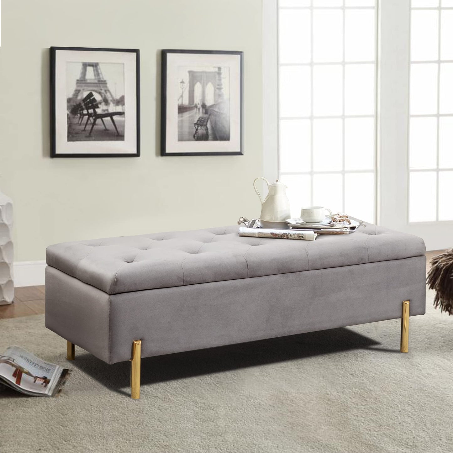 Bedroom Bench Storage ottoman