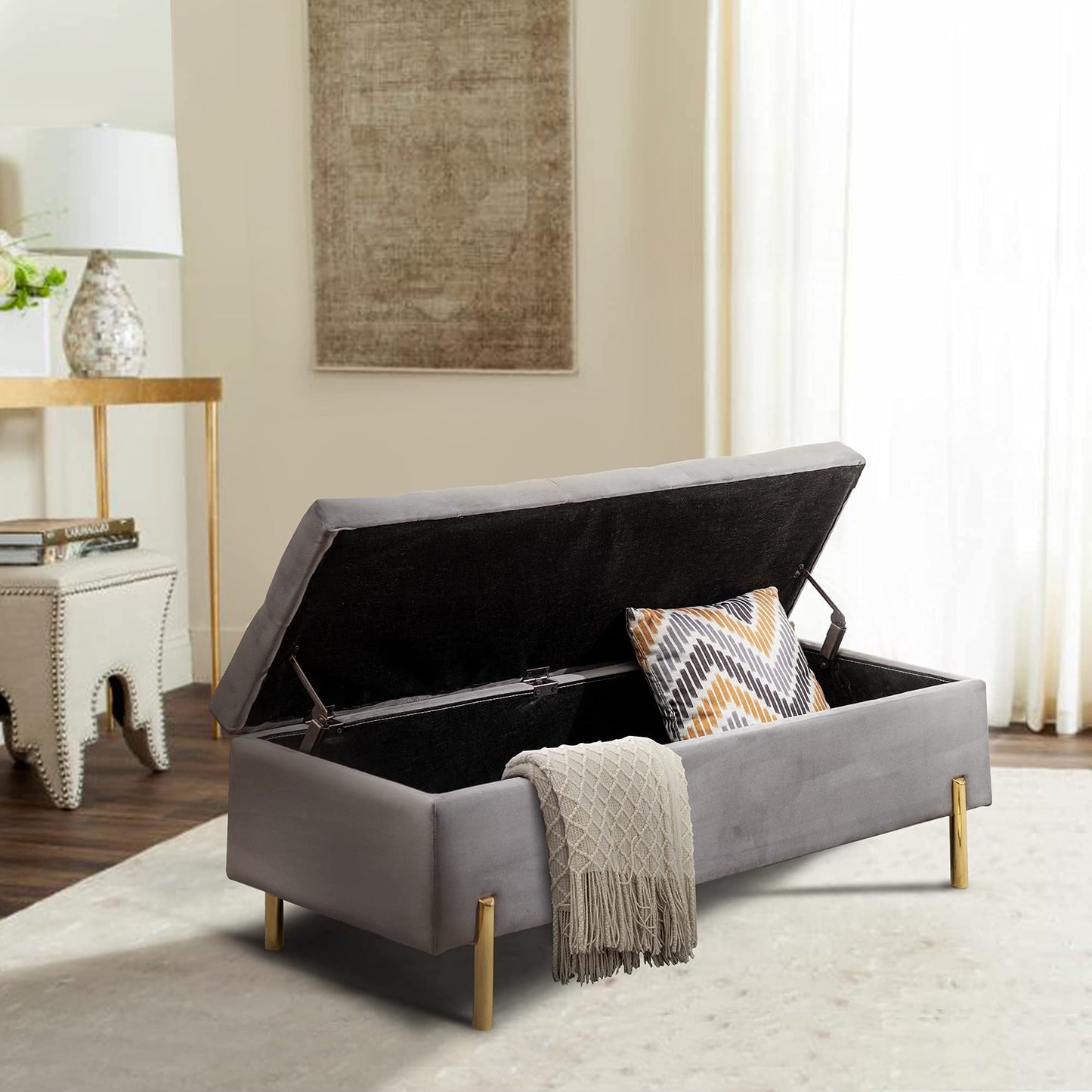 Bedroom Bench Storage ottoman