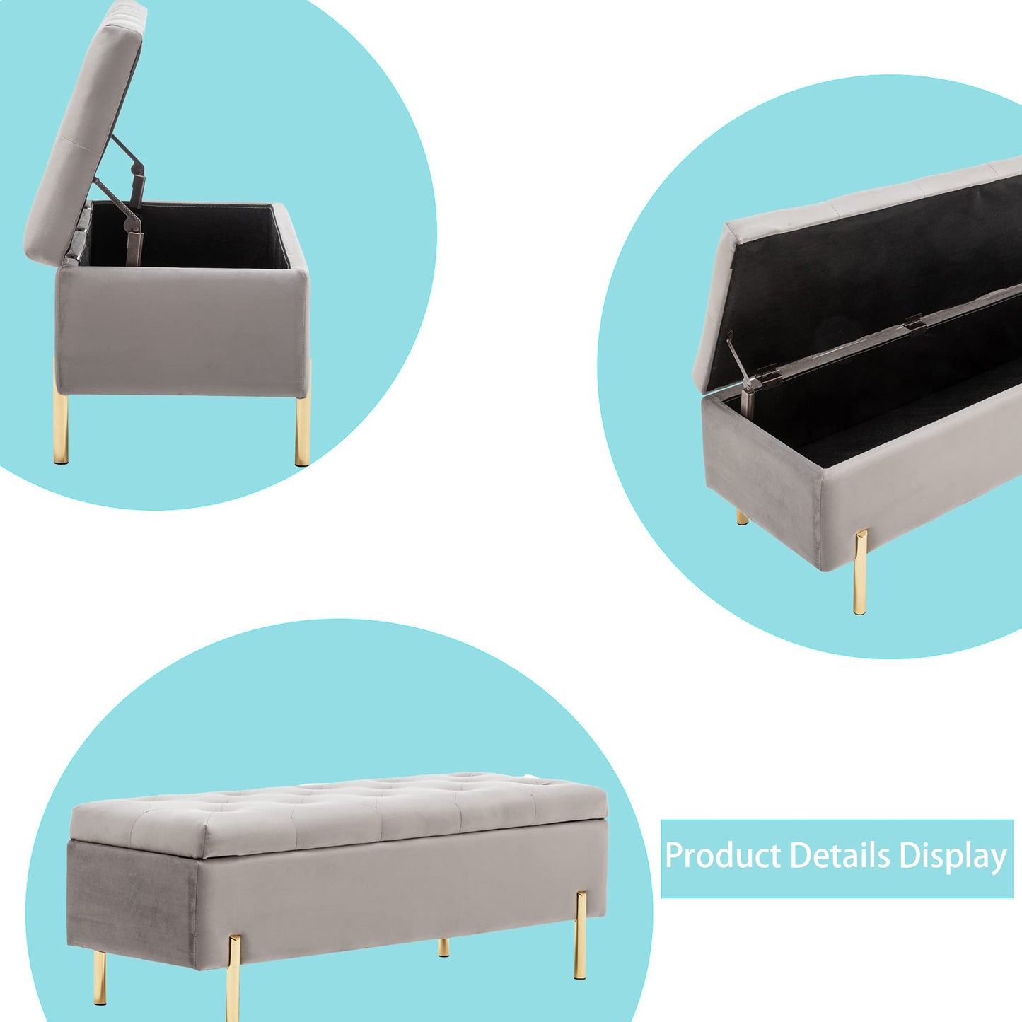 Bedroom Bench Storage ottoman
