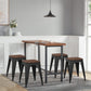 18 inch stool metal dining chairs set of 4
