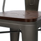 farmhouse counter stools with backs set of 4
