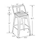 Metal Counter Stool Low Back - andeworld