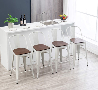 Modern farmhouse bar hotsell stools with backs