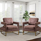 Andeworld Contemporary Upholstered Accent Armchairs Living Room Chair with Black Legs,Single Sofa Chair,Bedroom Reading Chair