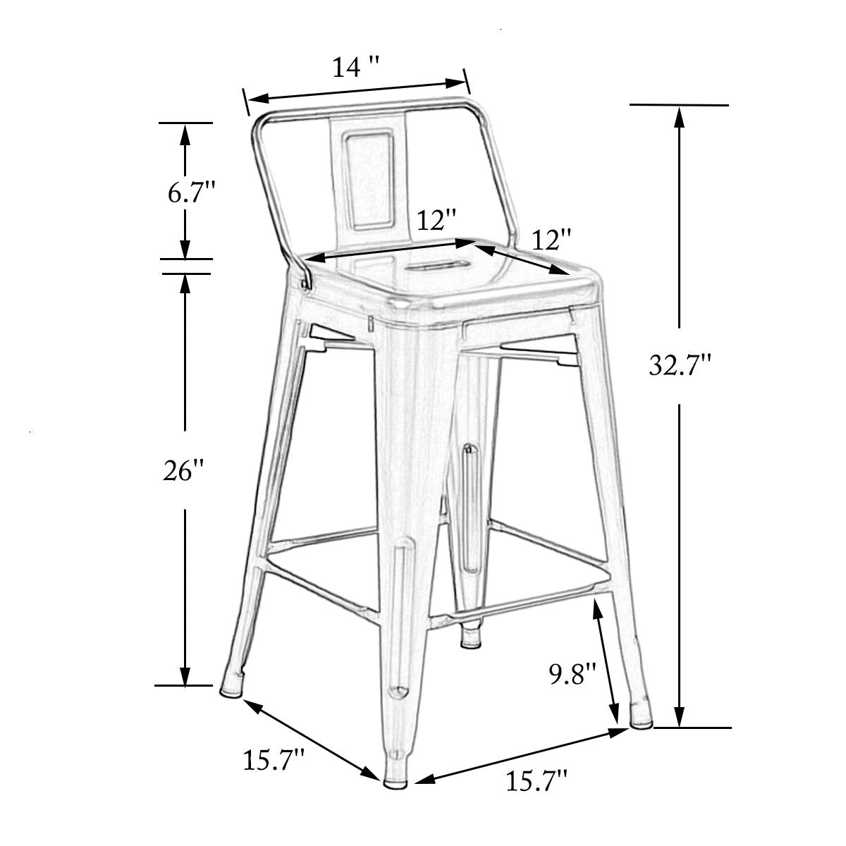 Counter Height Stools for Indoor - andeworld